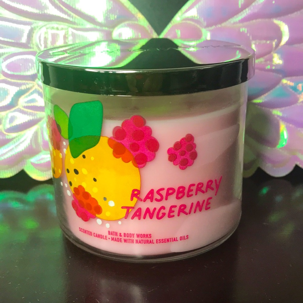 BBW 3 wick candle Raspberry Tangerine